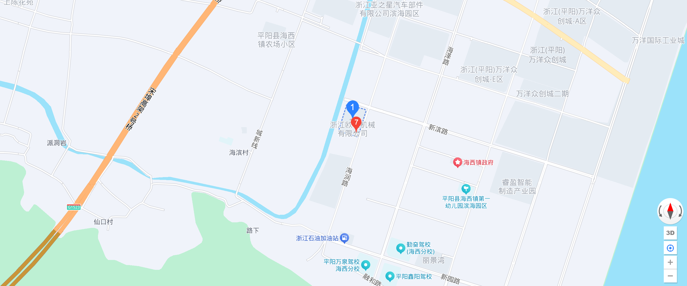 欧诺位置地图